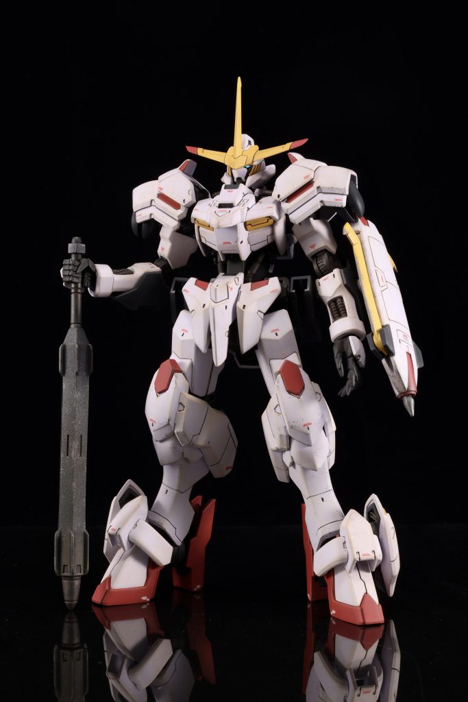 メイスはプラ板積層で2cm延長しました。