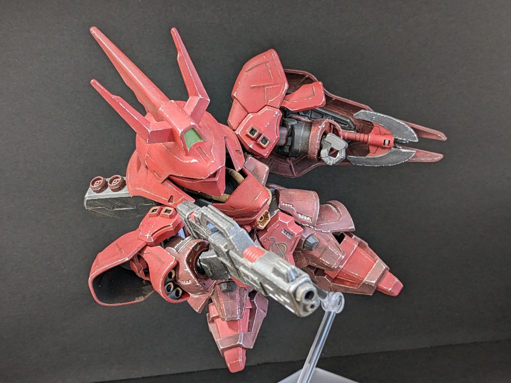 射撃姿勢。EXスタンダードのプロポーションより、BB戦士の方が個人的には好みです。