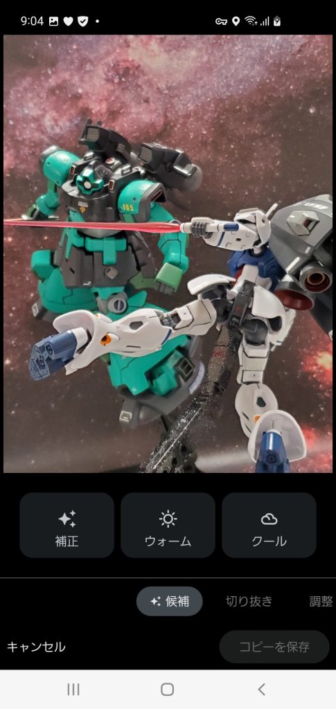 撮影はカメラ📷️などはなくスマホ📱です😌🎶撮影後はスマホに最初からインストールされている画像処理ソフトを使用して加工作業~👊✨沢山撮影した画像を確認し選択❕