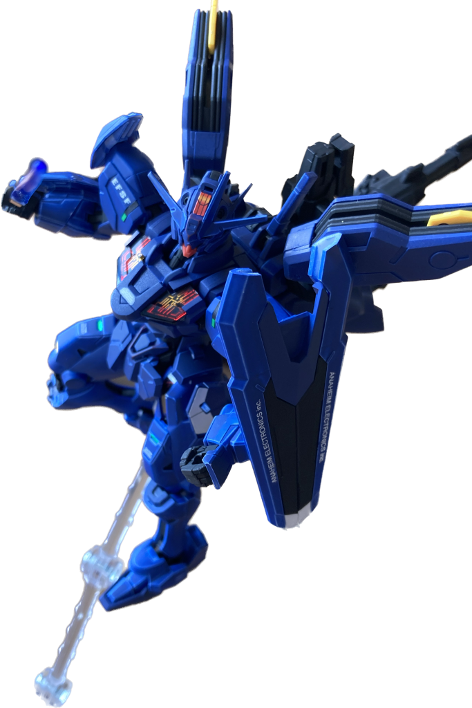 「EXAM、レベルスリィィィィ!」EXAMのレベルを上げることで、分離したシールドが機体と合体し、機動力を上げてくれます。では適当に何枚か...