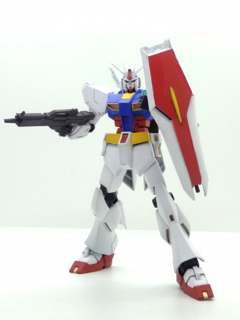 シールド構えです