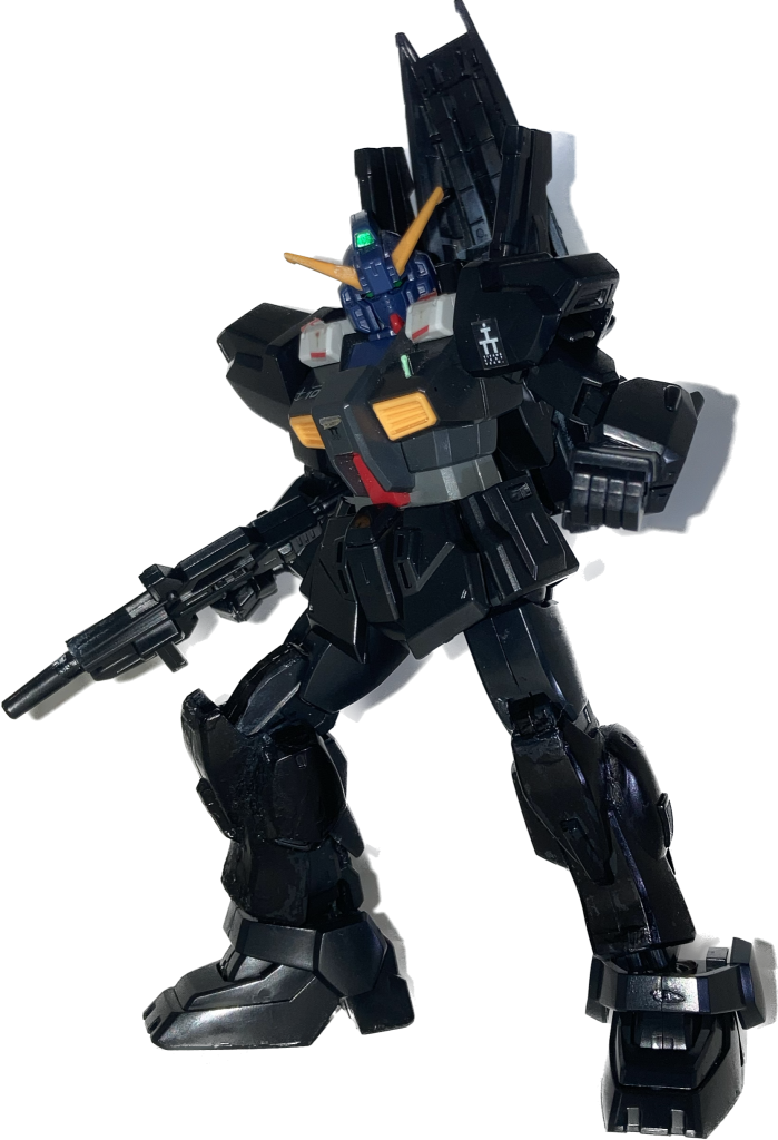 「あんたはいつもそんな風に上から目線なのか⁉」古いキットなので可動範囲は期待できません。