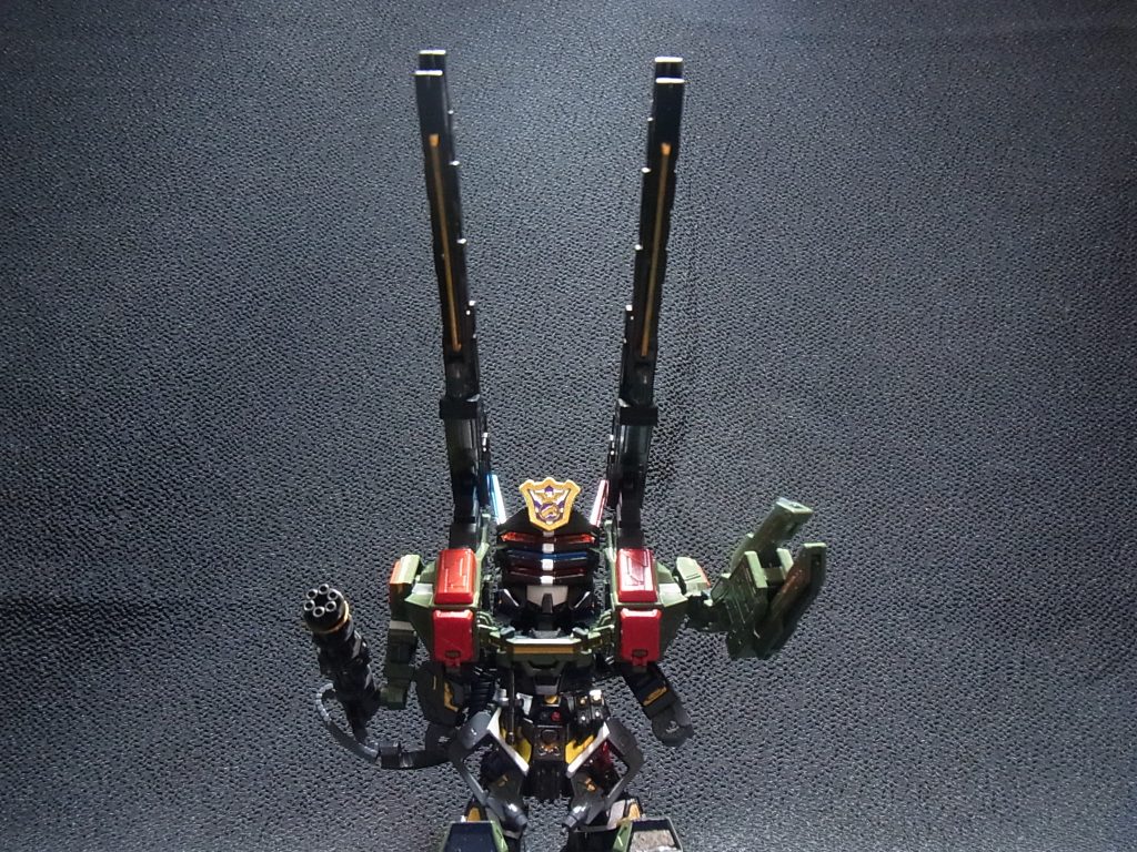 シリーズ全機筆塗り全塗装 12機目★SDW サージェントヴェルデバスターガンダムDX–4枚目/制作者：@gothloli_lyra