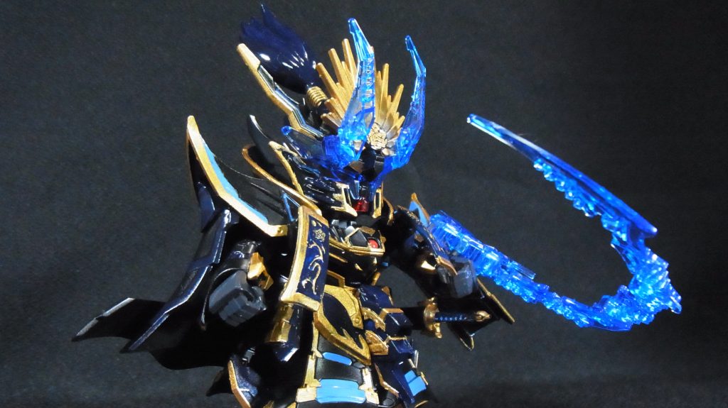 シリーズ全機筆塗り全塗装 11機目★SDW 信長ガンダムエピオン ダークマスクver.–2枚目/制作者:@gothloli_lyra