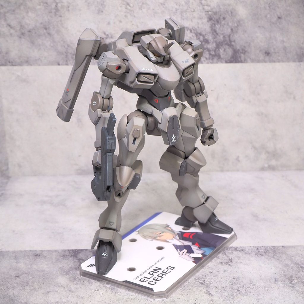 アクションベースにエランくんのシール貼りました！デカールはガンダムデカールNo.134 水星の魔女汎用２を使用