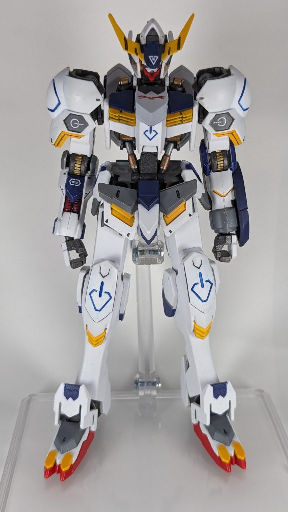 装備品は30mmのオプションセットを中心に、バックパックは水星の魔女よりミラソウル社製フライトユニットを装備させております。接続は今回始めて勉強のため使用させていただきました、ネオジム磁石接続です。