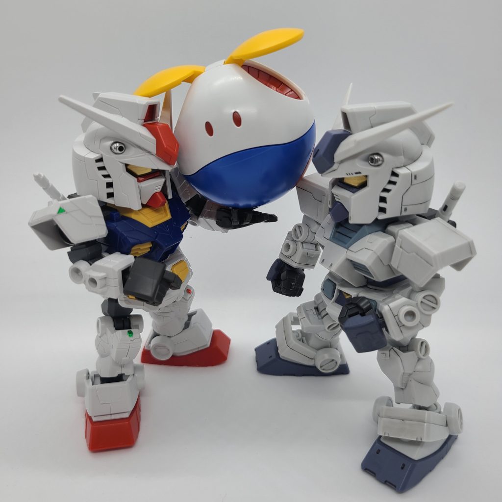SDガンダムは作りやすくて誰もが気軽にチャレンジ出来るキットだし(パチ組みでも)完成した作品はカッコイイし可愛いですよね(*´`)♡