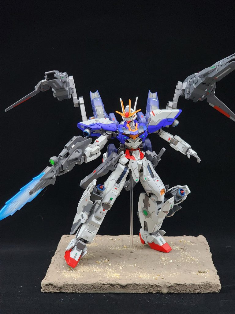 機体はエアリアル [HG]ルブリス [HG]デルタカイ [HG]ユニコーンガンダム [HG]ミラソウル社製フライトユニット装備 [HG]30MM 1/144 オプションパーツセット11(大型キャノン/アームユニット) x230MM 1/144 オプションパーツセット9(大型ブースターユニット)BPHD ノンスケール MS強化ウイング01メカサプライ03 プロペラントタンク