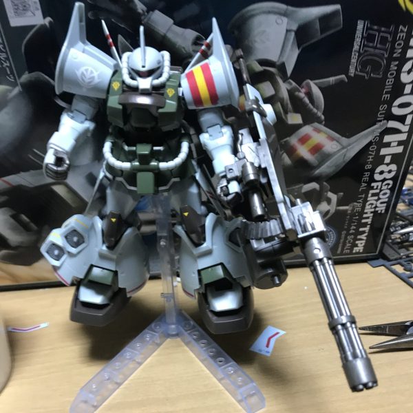 初めてのジオン軍の機体　その名もグフフライトタイプ