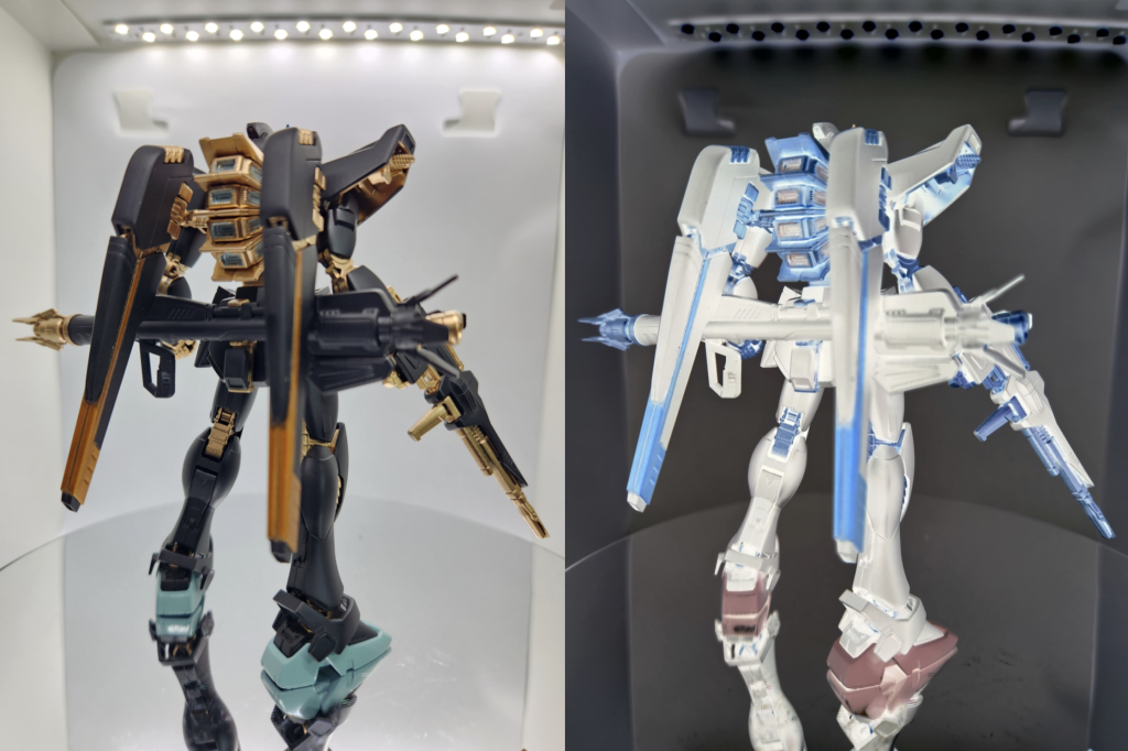 バックショットを並べて。