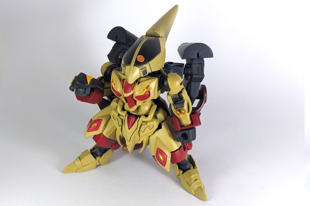 元ネタであるマスクコマンダーのハンブラビ枠に「アビジョ」を用意しました。原作でもコロシアムでローズマリーがX2に乗ったシーンがあったので。