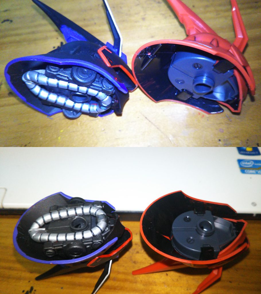 首の詰物。ノーマルとの比較。