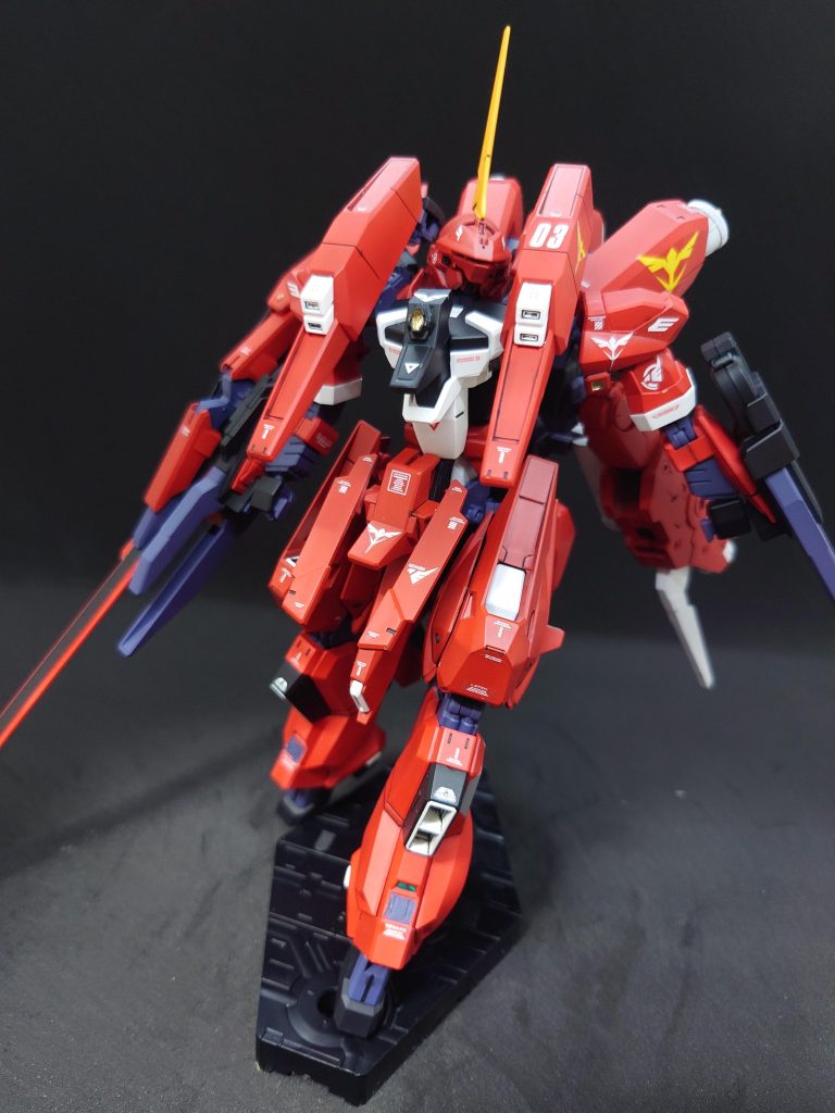 カラーレシピ赤:グレーサフ→ピンクサフ→シャインレッド+ハーマンレッド+マルーン+ブラック少々黒:サーフェイサーエヴォブラック→ミッドナイトブルー+パープル+ブラック白:サーフェイサーエヴォホワイト→クールホワイトグレー:メカサフヘビィ+パープル+ブラックトップコート:セミグロスクリア何時ものとおり、割合はイメージ通りになるまで微調整しているので、混ぜた色だけのメモ書きです。