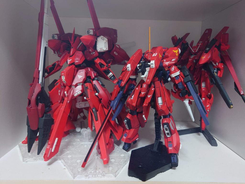 やっとバーザムがイメージ通りにできました。次は巨大支援機とオリジナルギガンティック装備仕様にチャレンジしてみます。長々観閲ありがとうございました。