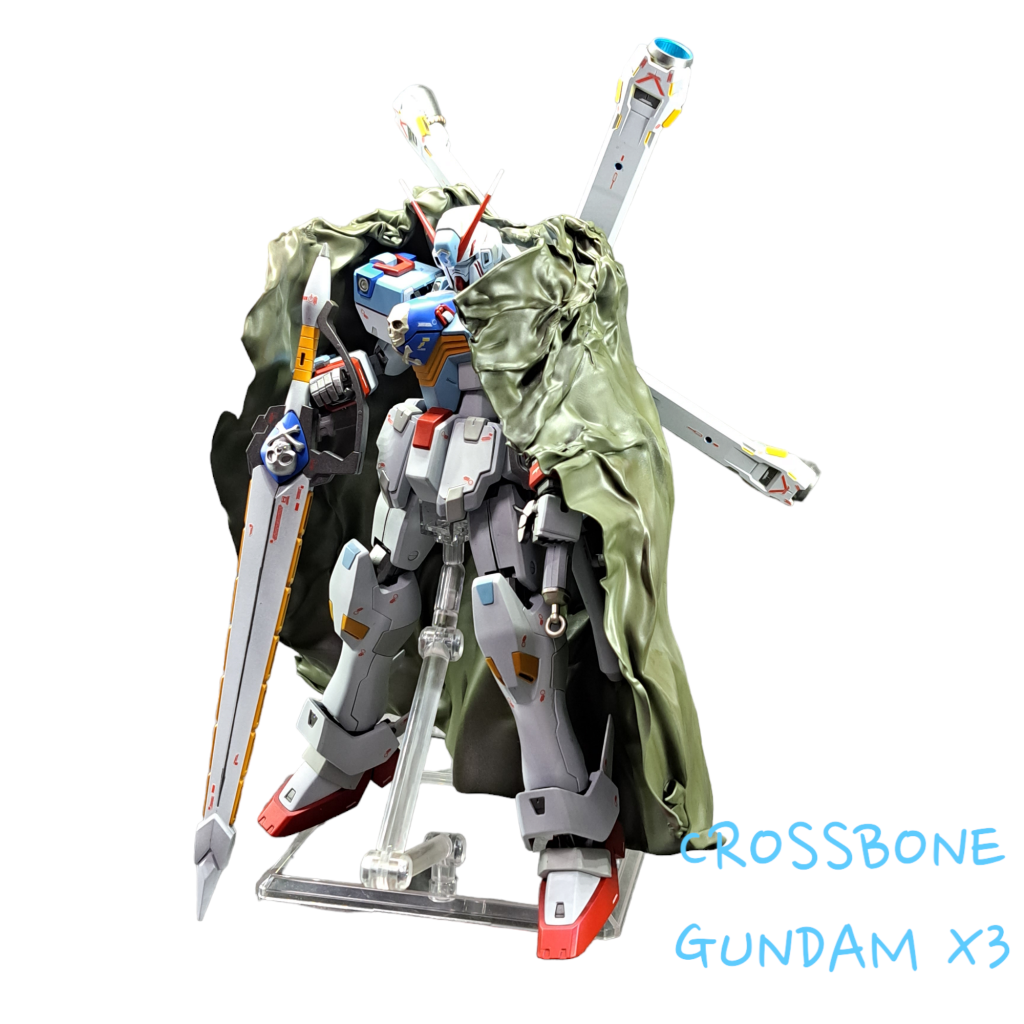 下手くそですがプラ板でマントを自作しました。