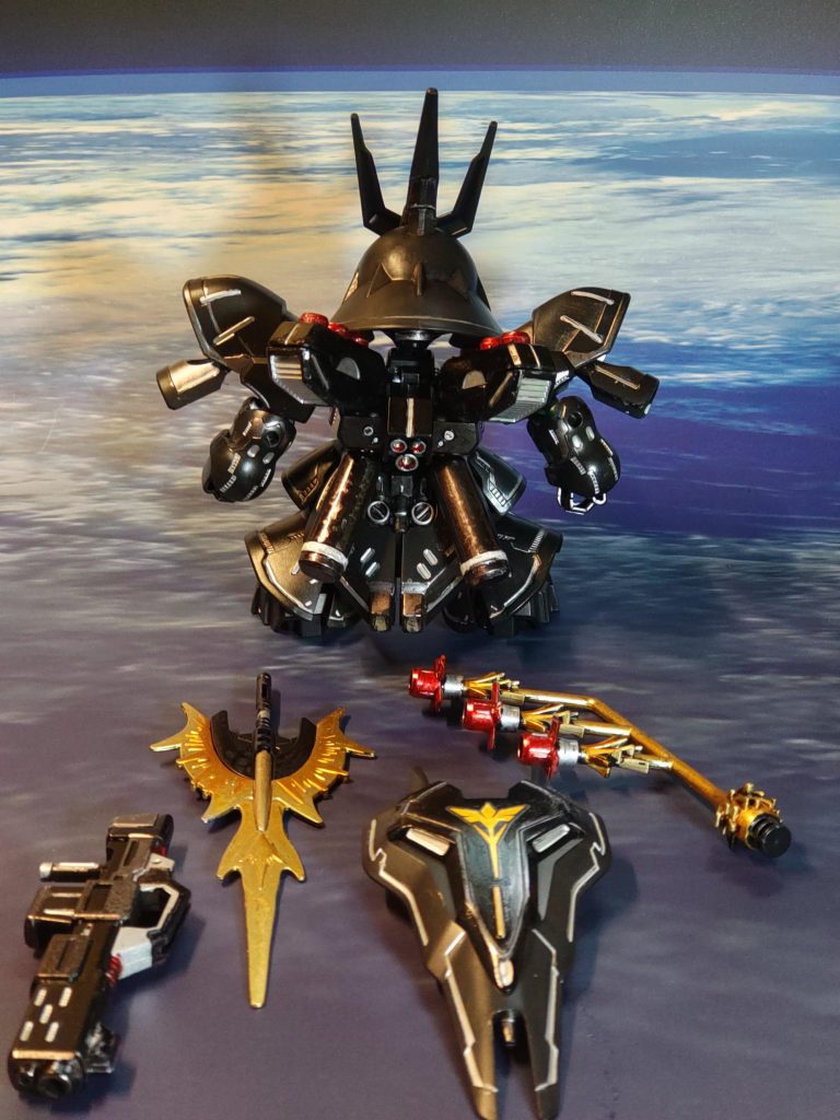 バックショットと各種装備背中で語る、男の生き様