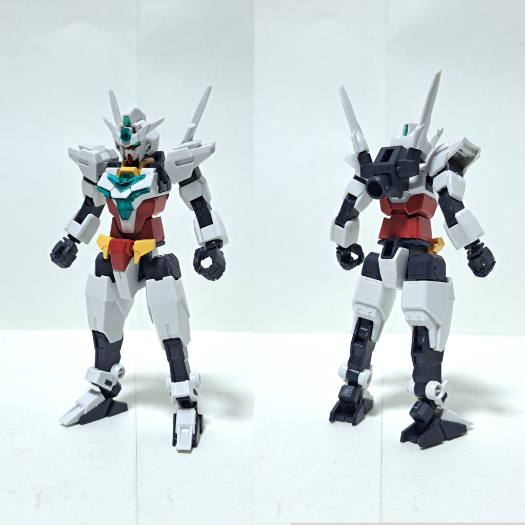 コアガンダムIIエルドラでの戦闘経験を元に、ヒロトがカスタムビルドを行ったコアガンダムの総合性能向上仕様。出力と構造の強化に加え、飛行形態であるコアフライヤーへの変形機構を新たに備えている。