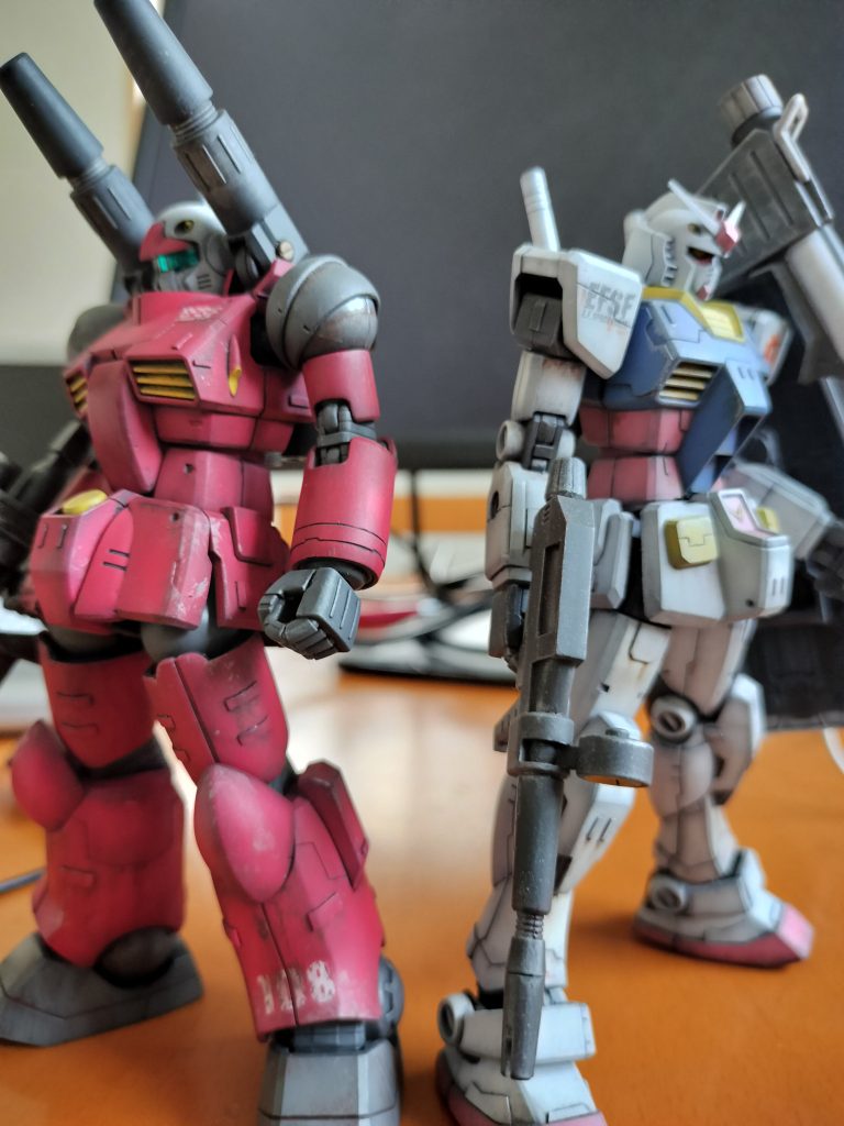 最近できたガンキャノンと一緒に。ガンキャノンは別で投稿します。