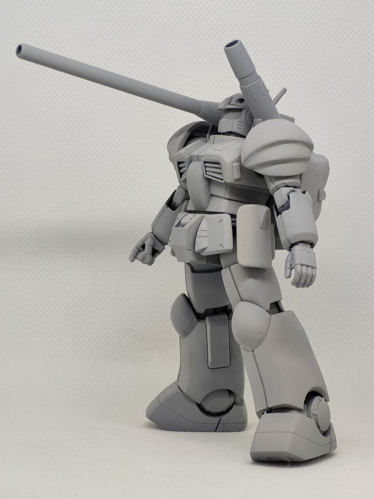 改造加工後、グレーサフ塗装