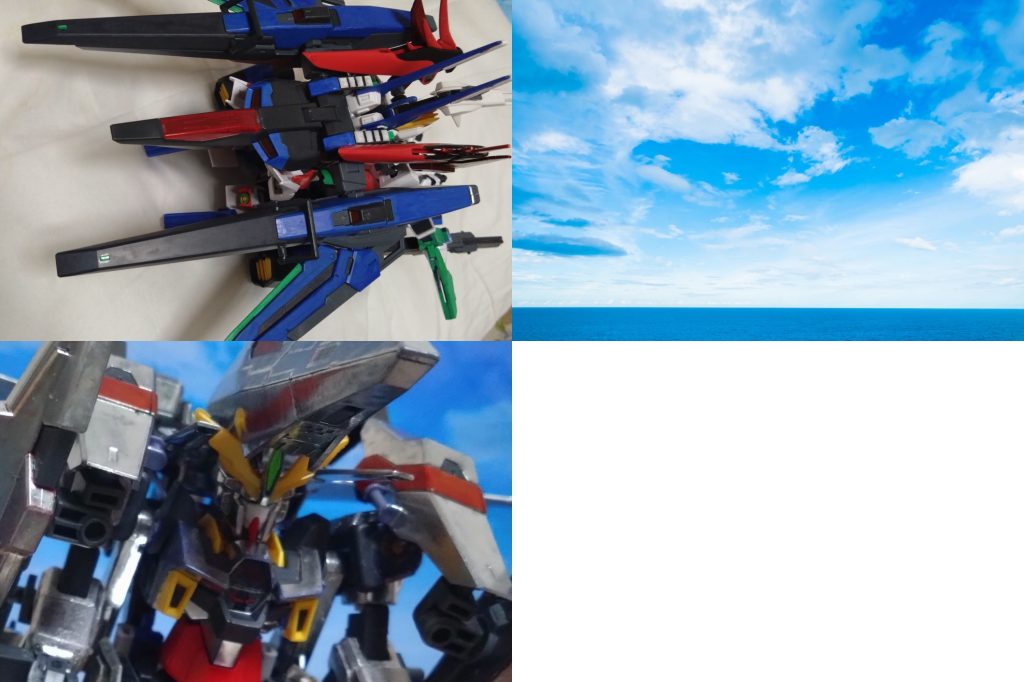 時間はマルチバースが起きる少し前の時間に来た2人。X(クロス)のリベロ本体とイクシードレッグアーマー、そしてニノが搭乗するイクシードファイターは合体して戦闘機形態『イクシードリベロ』の姿で現在、オーブ近海付近を飛行中。上から見える海にニノは語る。 「いつ見ても地球の海は綺麗ですね?違う世界ですが……」「世界は違えど、変わらぬ景色はある。いつこのような景色を見れるかは分からない。我々はその戦いをしている。見えるモノは見える内に見た方がいい」「もしかして、それを教える為に私の同行を許したのですか?」 2人が会話していると、レーダーに接近してくる機影を確認。この世界に現れた『コピーズ』と初めは警戒するも、実際に現れたのはこの世界の機体。白銀の可変MSだった。 「そこの戦闘機、聞こえているか?自分はオーブ軍の『アース・ザラン』。そちらの所属と官姓名を聞かせて貰いたい」「『アスラン・ザラ』?まさか、こんな形で会えるとは……」「いや、『アース』だ。『アース・ザラン』!…今日でもう43回目だ」 突如として現れたのは自称『アスラン・ザラの再来』と名乗るパイロット『アース・ザラン』と彼が乗るMS『II(セカンド)セイバー』。ちなみに、機体は『黄昏』と『東雲』の両方を装備した『II薄明(セカンドトワイライト)セイバー』である。未確認機だということで警戒されたX(クロス)達がとった行動、それはまさかの行動だった。 「無視する」「えぇ!?」