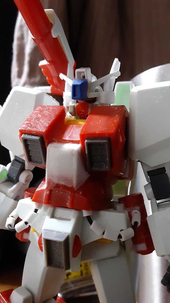 無塗装ヘッドギア取り付け状態。