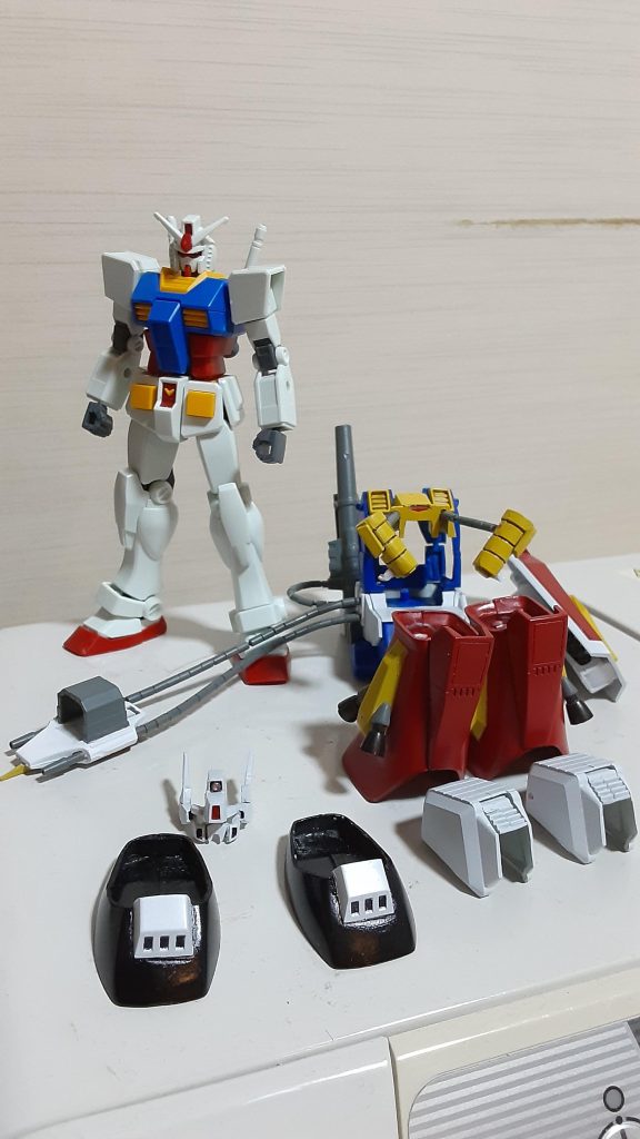 ショップ 昔の1/144パーフェクトガンダムとエントリーグレードガンダムのミキシング