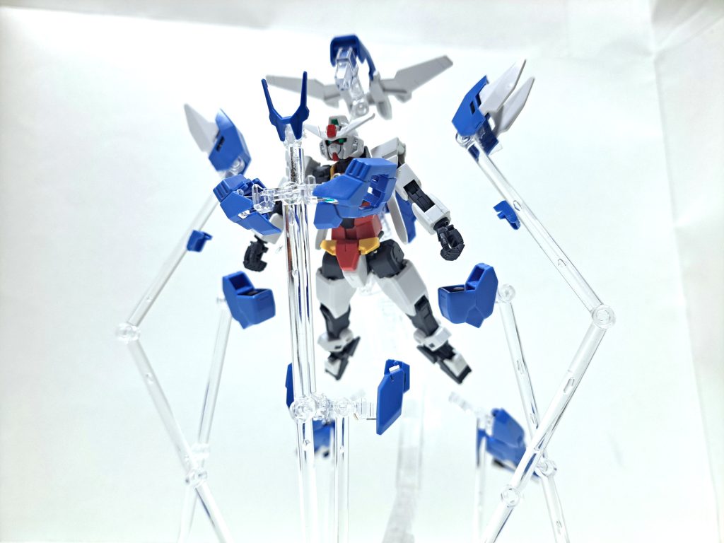 ドッキングシーン再現(少し違うけど)水星の魔女ウェポンディスプレイベース×2を使いました