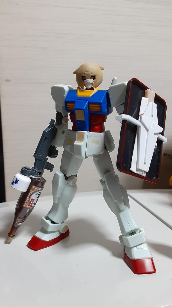 塗装前。塗っていないと何を作ってるのか自分でもわからなくなってました(笑)