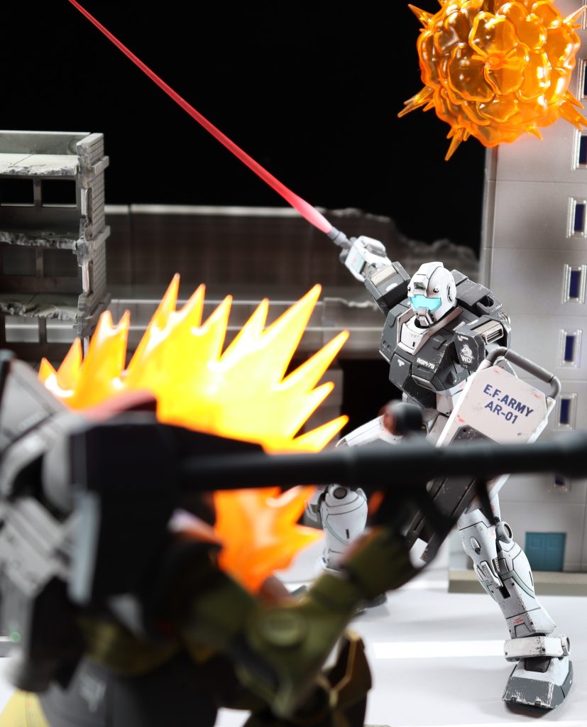 塗装レシピメインカラー水性ホビーカラー　ネイビーブルー水性ホビーカラー　RLM65ライトブルー水性ガンダムカラー　ディアクティブホワイト武装類水性ホビーカラー　ジャーマングレーグラウ関節類水性ホビーカラー　赤鉄色各所グレー水性ガンダムカラー　ファントムグレー 