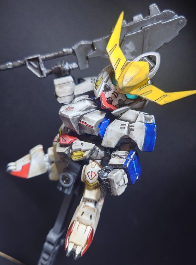 バトアラ参考に汚すか!と思ってた時期がありまして7月初旬辺りから手を付けましたが中々忙しく、汚す頃にはバトアラの事はすっかり忘れてて汚した後に思い出しましたね。ポーズだけでもそれっぽく。