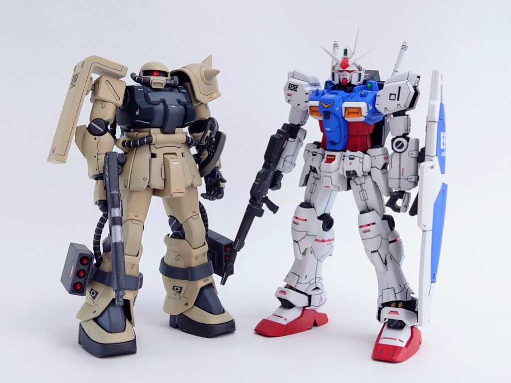 せっかくなのでキース機としてコウのGP01と記念撮影💡