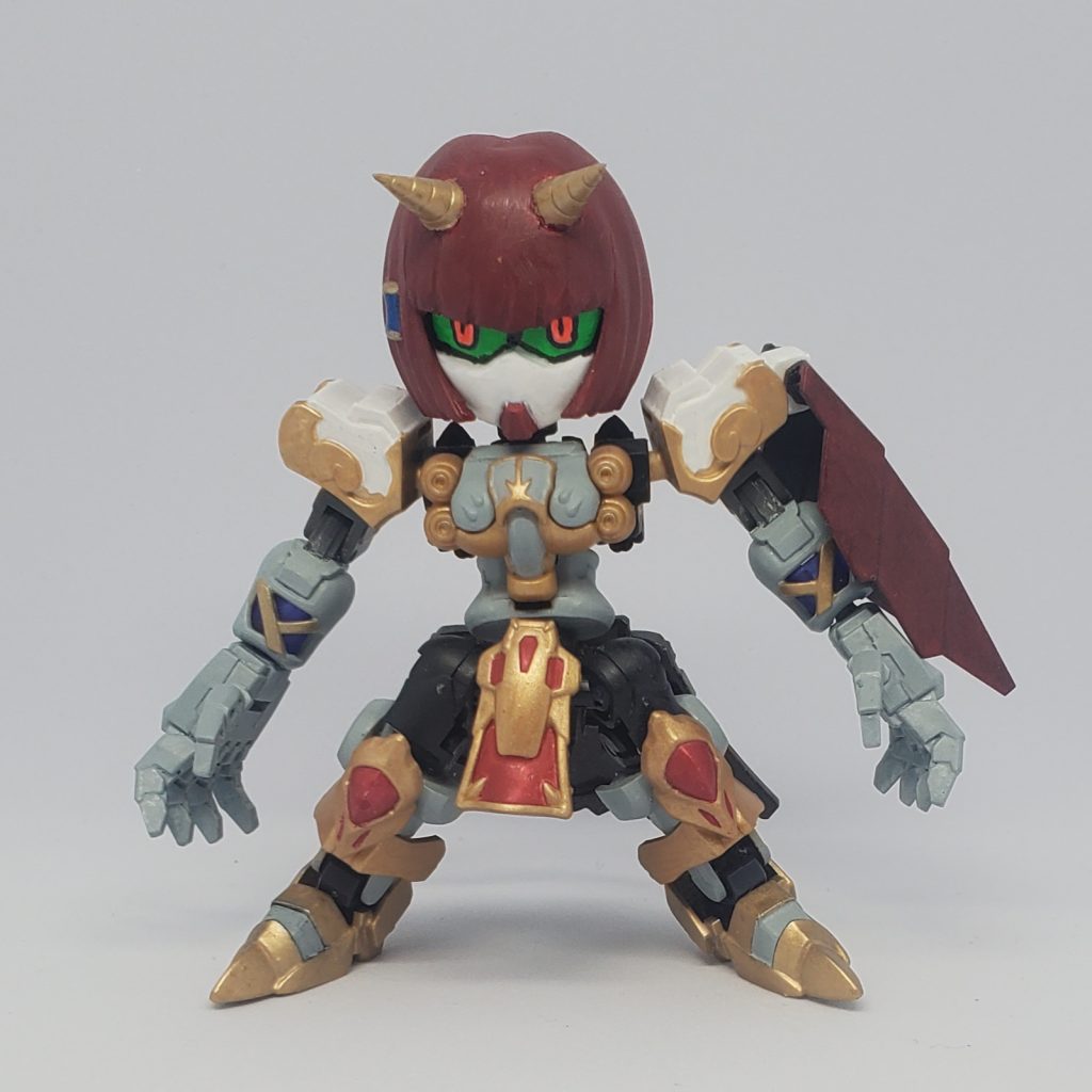 また作ったけど塗ってなかったシリーズからです。イメージ的にはSDガンダム系の世界観で、人造兵とされているが、実は改造兵であり、意識のそこ深くでは元人格の少女(ガンダム族)が眠っている的な。