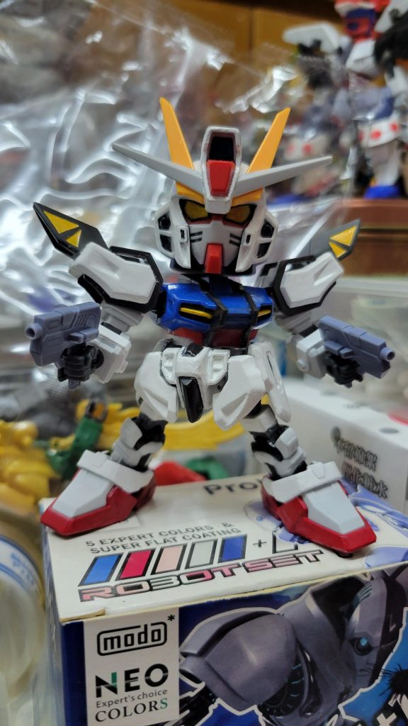 BB戦士293改造 GAT-X105E ストライクガンダムE–2枚目/制作者：石頭三舊