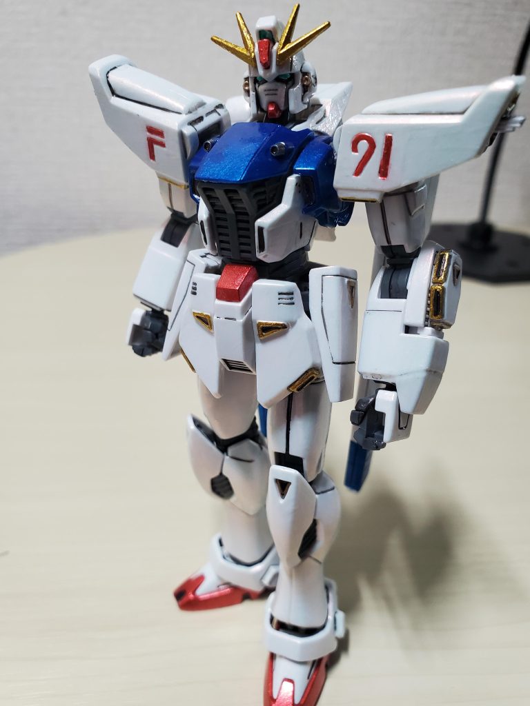 HGガンダムF91 筆塗り–2枚目/制作者：比宇加(ヒウカ)