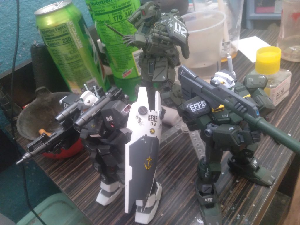 With my other Ground Type customs. The Powered GM ground and the GM Cannon II