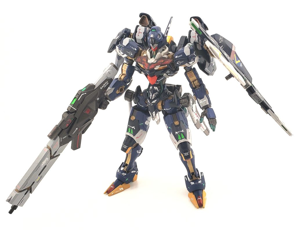 前面腰部に2mm、両足の付け根と太腿の間に2mm、両肩の二の腕との間1mmの5ヶ所延長しています。