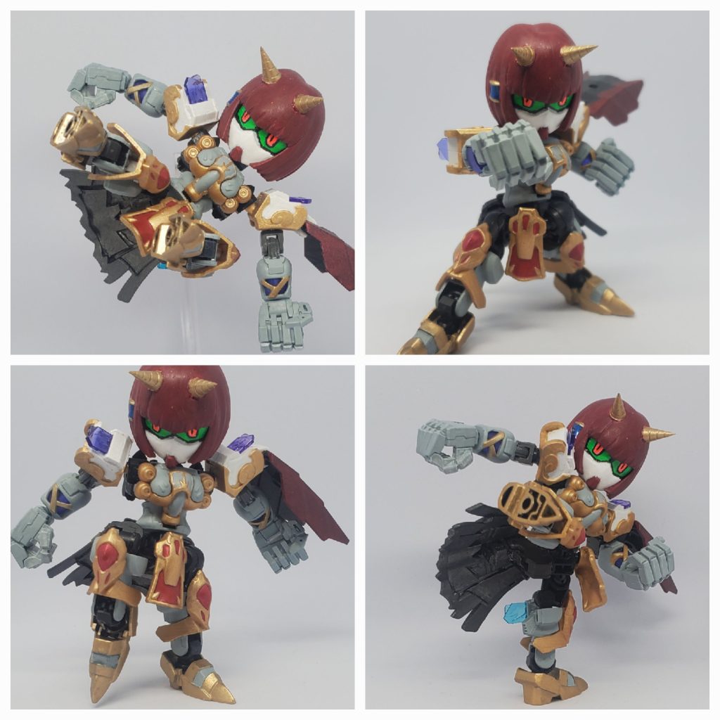 肘と足首に関節を追加しましたが、元々のキット自体アーマが干渉しなければ結構動くので、あまり大きな改造はしていません。