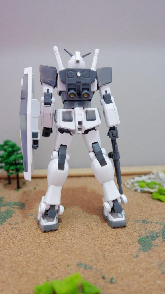 後ろ姿バーニアを金色