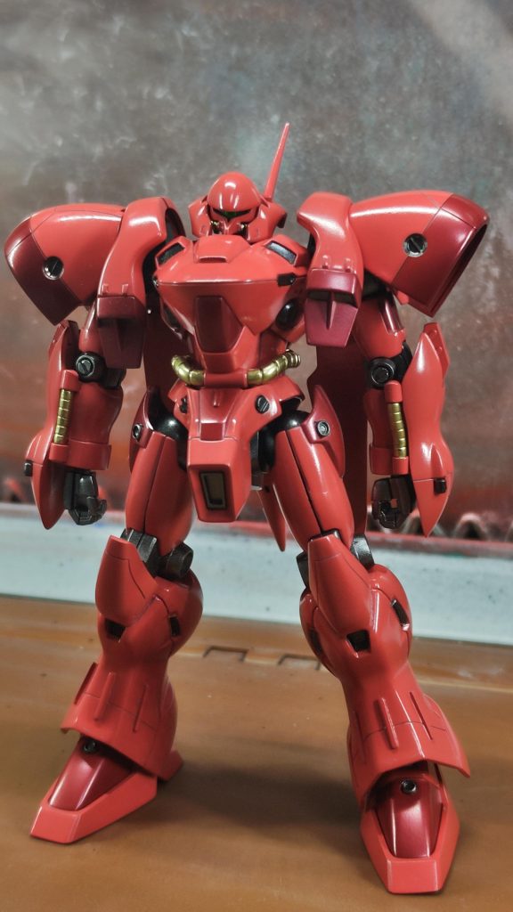 デカールとつや消し吹く前。水性塗料初めて使ったけど、思ってたより発色良いです。これから選択肢に入れてもいいかも!