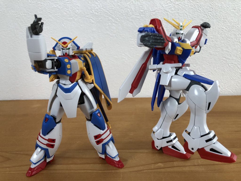ゴッドガンダムと一緒に。シャイニングガンダムもいつか手に入れたいですが、なかなか再販されませんね。