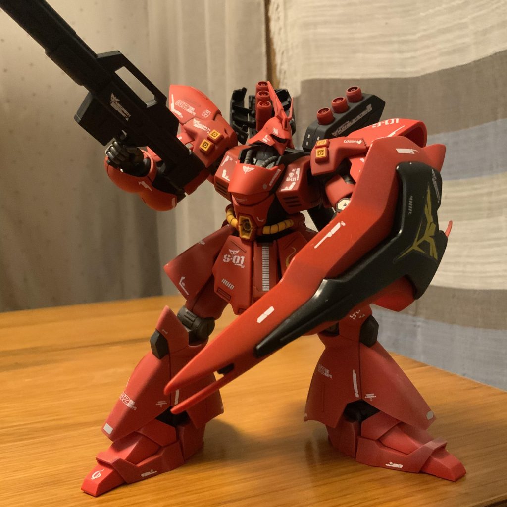 無塗装でもデカールでそれっぽく！HGサザビー–5枚目/制作者：Kinpla