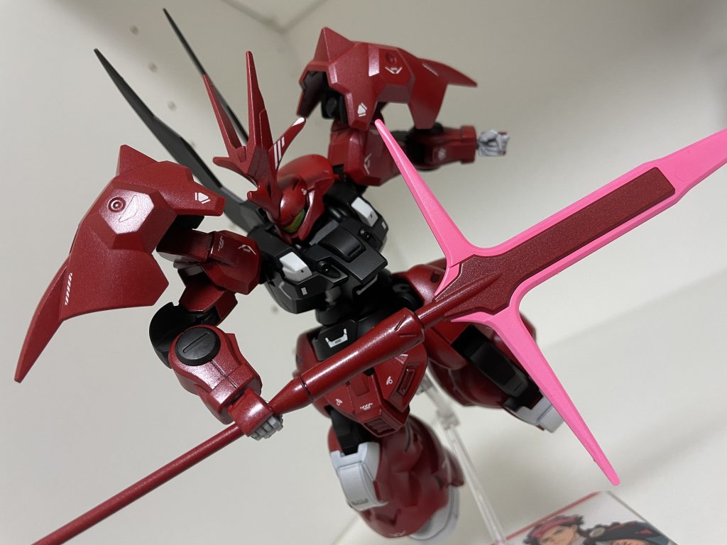 ビームパルチザンは実戦用のピンク色です!