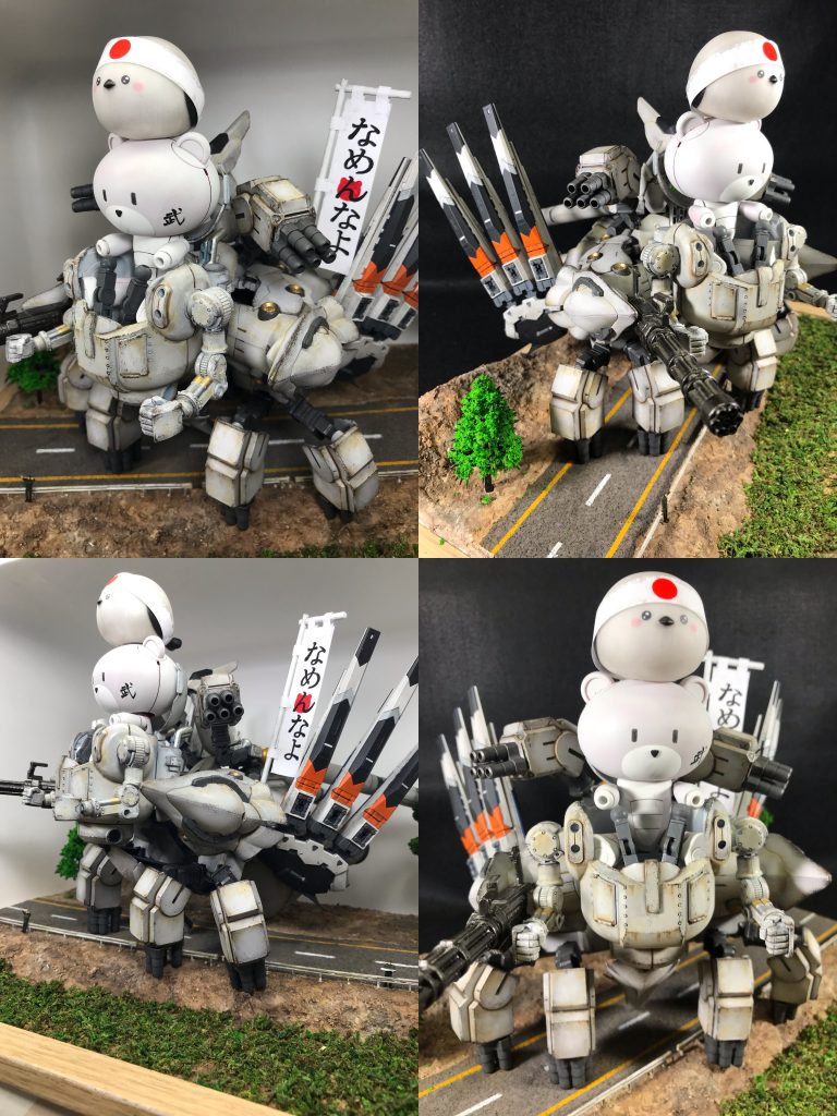 ジオラマベースは以前に作ったものを使用しています簡易ジオラマベース作製方法は以下投稿ををご覧下さいhttps://gumpla.jp/eg/1405588