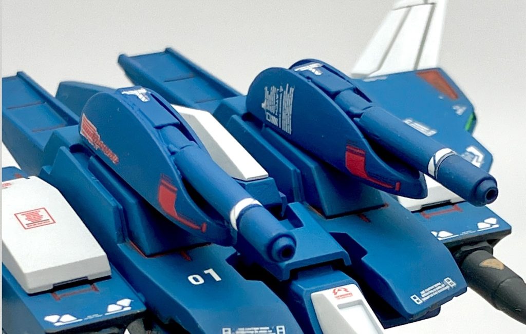 ガンダムライトニングカスタム+バックウェポンランチャー（BWL）–6枚目/制作者：Z-pla ぜプラ