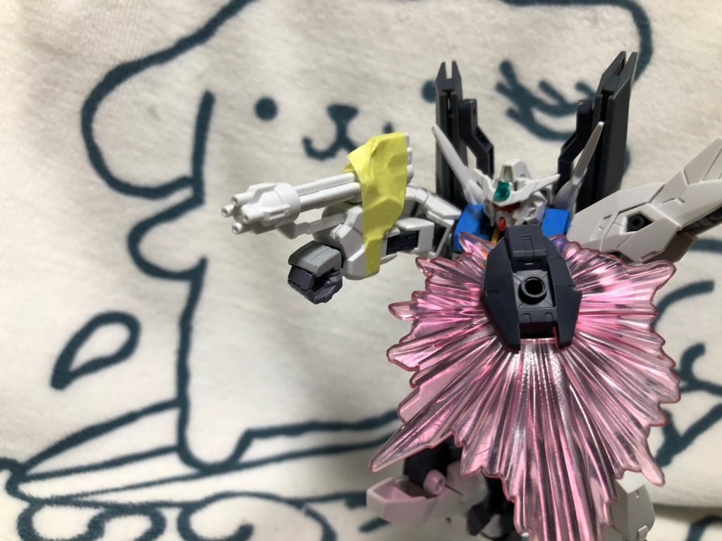 ガトリングですが、Z炎の武器から拝借、長かったので長さを調整し対応。