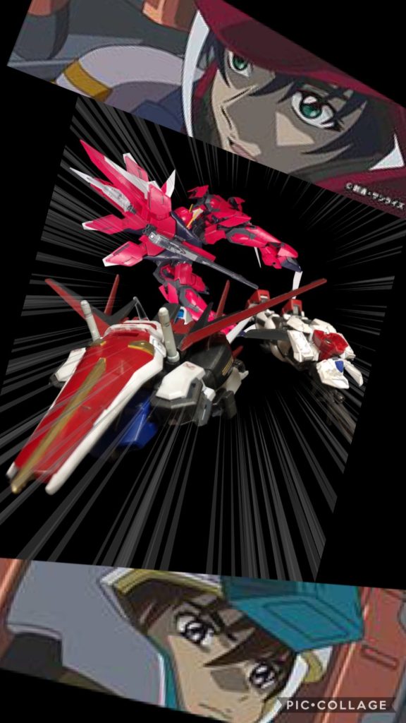 アスラン「な...!ストライクが!?」ディアッカ「グレート!ストライクが分離しやがった!?どうなってんだありゃ!?」イザーク「アスラン、貴様!何を逃しているんだ!」ムウ『おいキラ!聞こえるか!そのまま合体してそこから脱出しろ!』キラ「は、はい!」ディアッカ「さらに合体するのかよ!」ムウ『ぼうず!!アークエンジェルの射線上から外れろ!わかったな!』キラ「はい!」アスラン「待て、キラーー!!」ニコル「逃げるのかー!?」ムウ『今だ!艦長!』マニュー「目標!敵MS群、ローエングリン、てー!!」イザーク「な!?足付きの主砲が!?」アスラン「マズい、避けろー!!」ニコル「うわあああー!!?」ディアッカ「マジかよおおー!?」