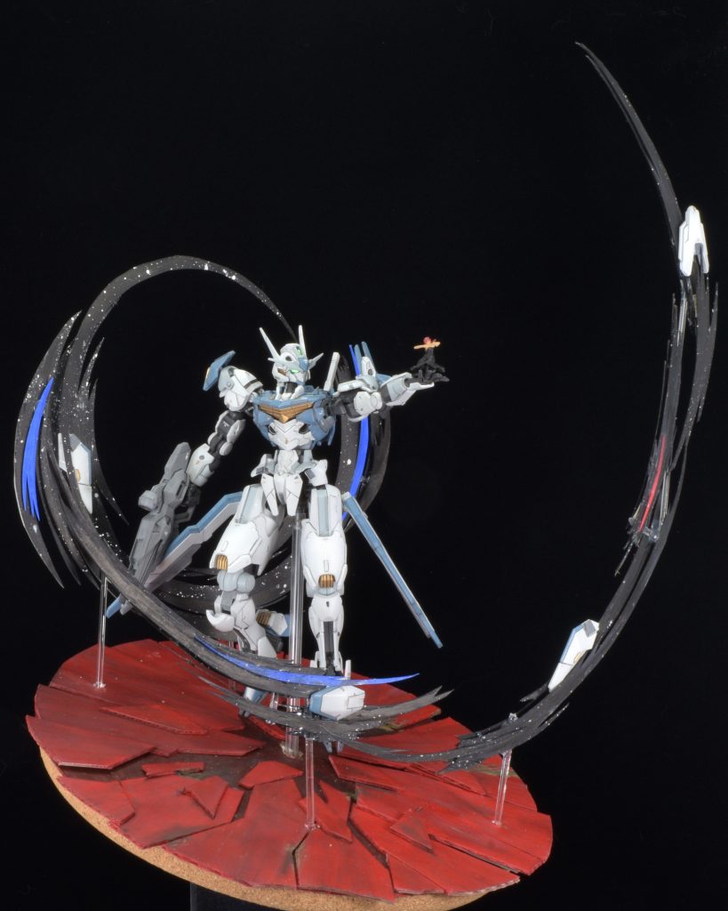 偶然エフェクトが繋がって、風魔法の様に見える角度があった。ガンド魔法「テンペスト」触れたものはデータストームで死ぬ(風属性要素0)