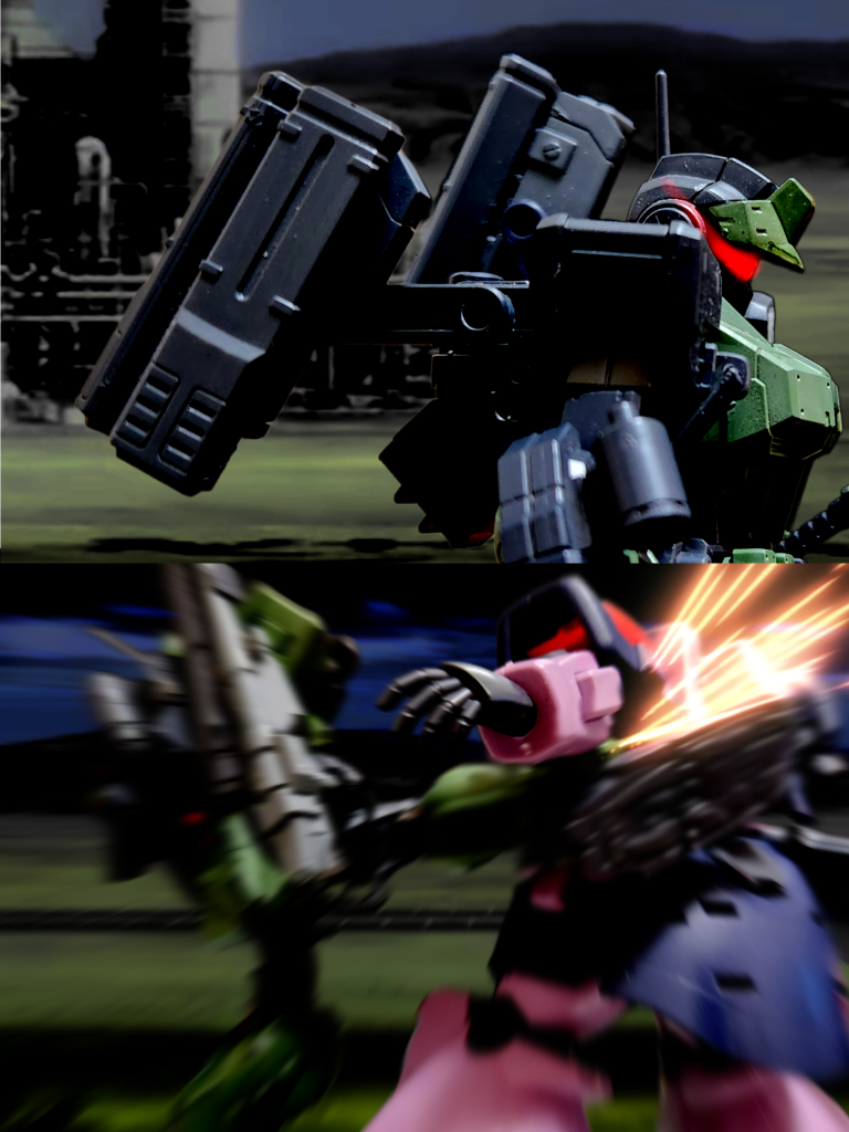 ロス「あーあロボの方に行っちゃった…対MS用誘導ミサイル…照準…手動入力…落下位置固定…」ロボ「こっちくんじゃねぇ!」ナイトハウル「ぐぉぉ!!」