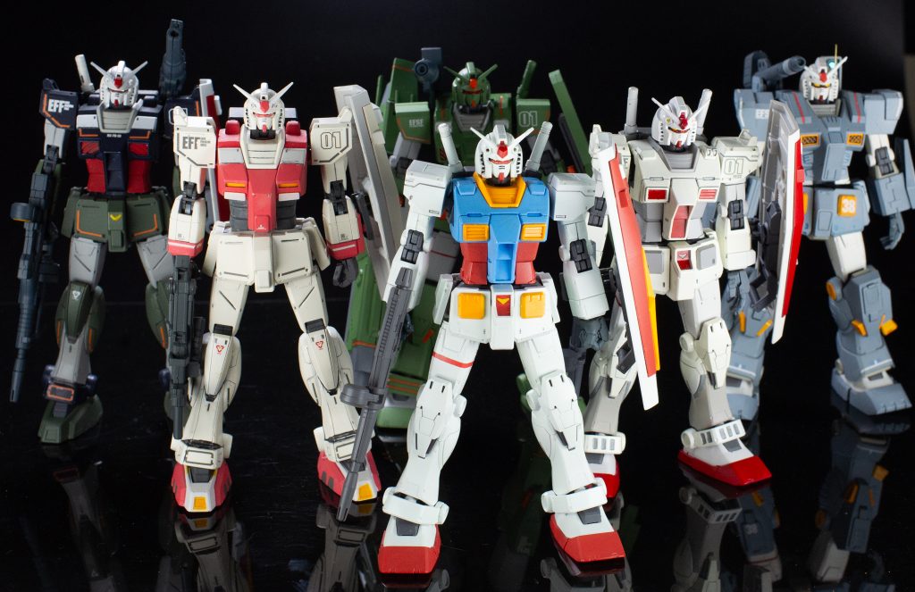 今までに作ったオリジン系ガンダムです