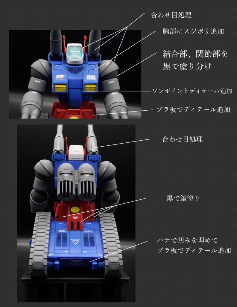 写真でわかる範囲での説明。細かい作業はストーリーを呼んで貰えたら。